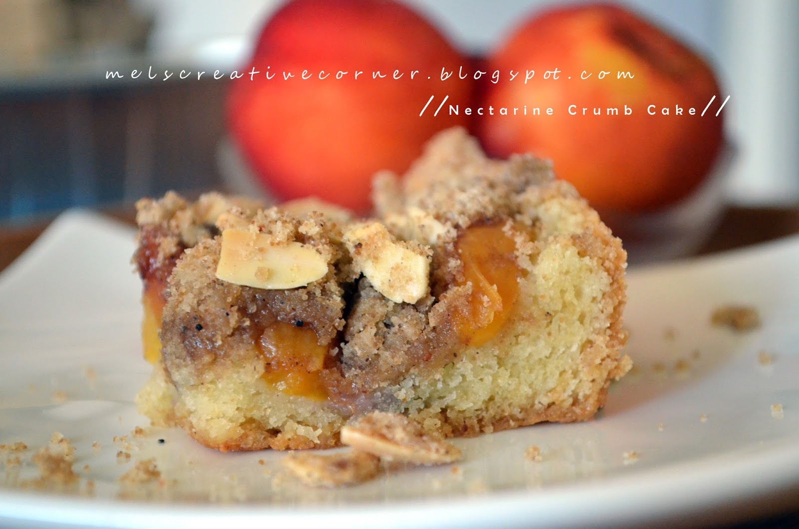 Nectarine Crumb Cake!