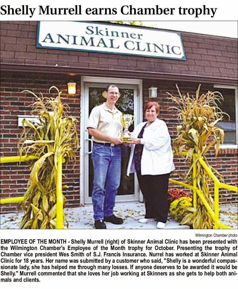 Wilmington Chamber of Commerce News Employee of the Month Shelly Murrell