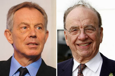Former PM Tony Blair and media mogul Rupert Murdoch Former PM Tony Blair and media mogul Rupert Murdoch