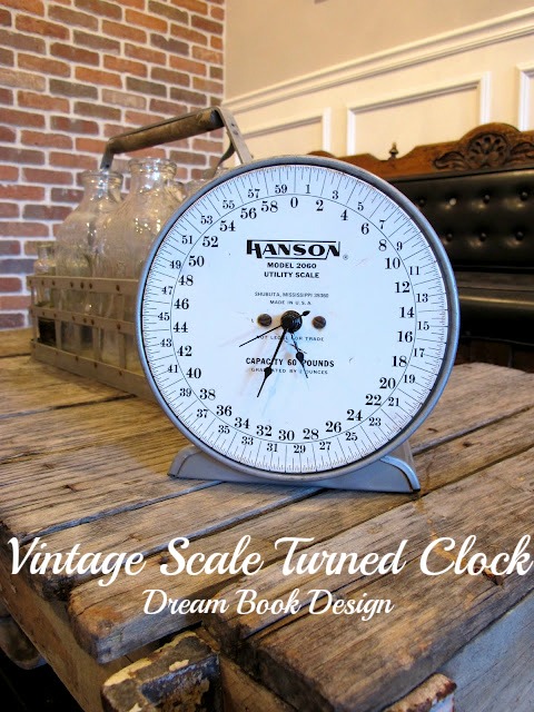 DIY scale turned clock