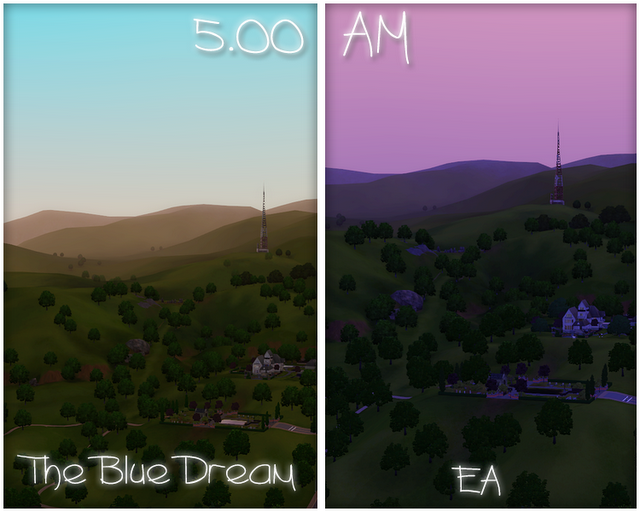 My Sims 3 Blog UPDATED The Blue Dream lighting mod by Latoya