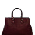 Eco Fashion Accessory: Marsala Vegan Handbag with Fringe