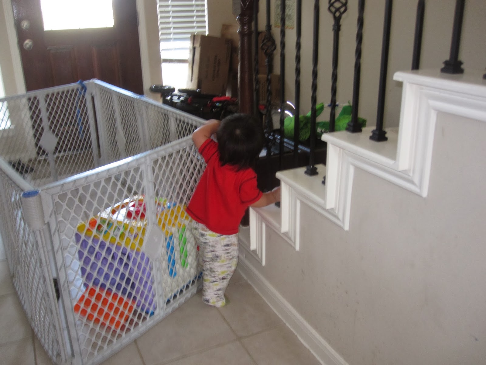 DIY Fabric Babygate, love it!