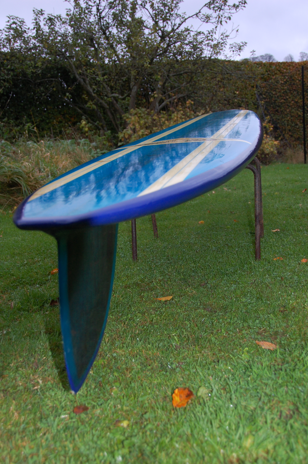 vintage surfboard collector UK Roberts d fin longboard