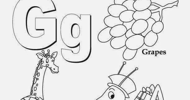 Kids Page: Alphabet Letter G Worksheet | Printable Coloring Worksheets
