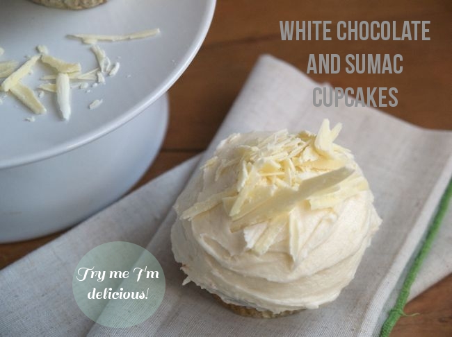 White Chocolate and Sumac Cupcakes via Randomly Happy