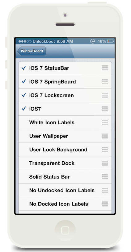 instalar iOS 7 Theme en iphone 5