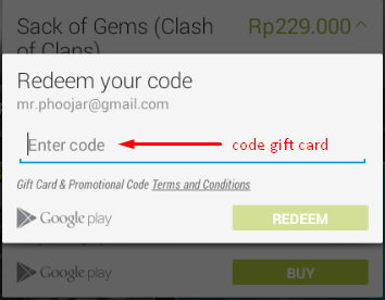 pembelian GEMS coc dengan gift card google play pembelian GEMS coc dengan gift card google play