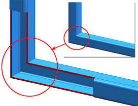 typical welding of square tubes with 45 degrees connection