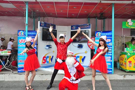 SCTV tiếp thị tại Co.opmart Đinh Tiên Hoàng