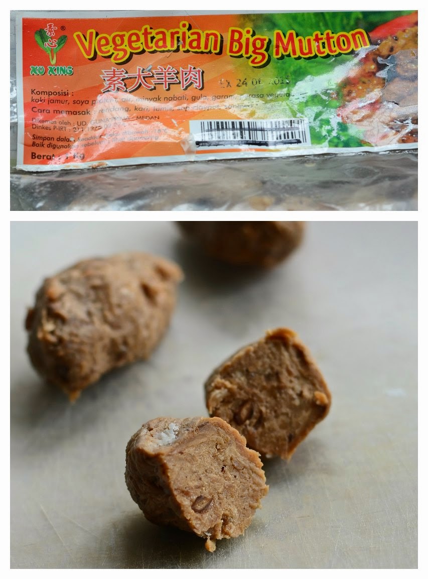 Indonesian Medan Food Rendang Daging Vegetarian / Mock Meat Rendang