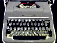 Festive Grey Typewriters