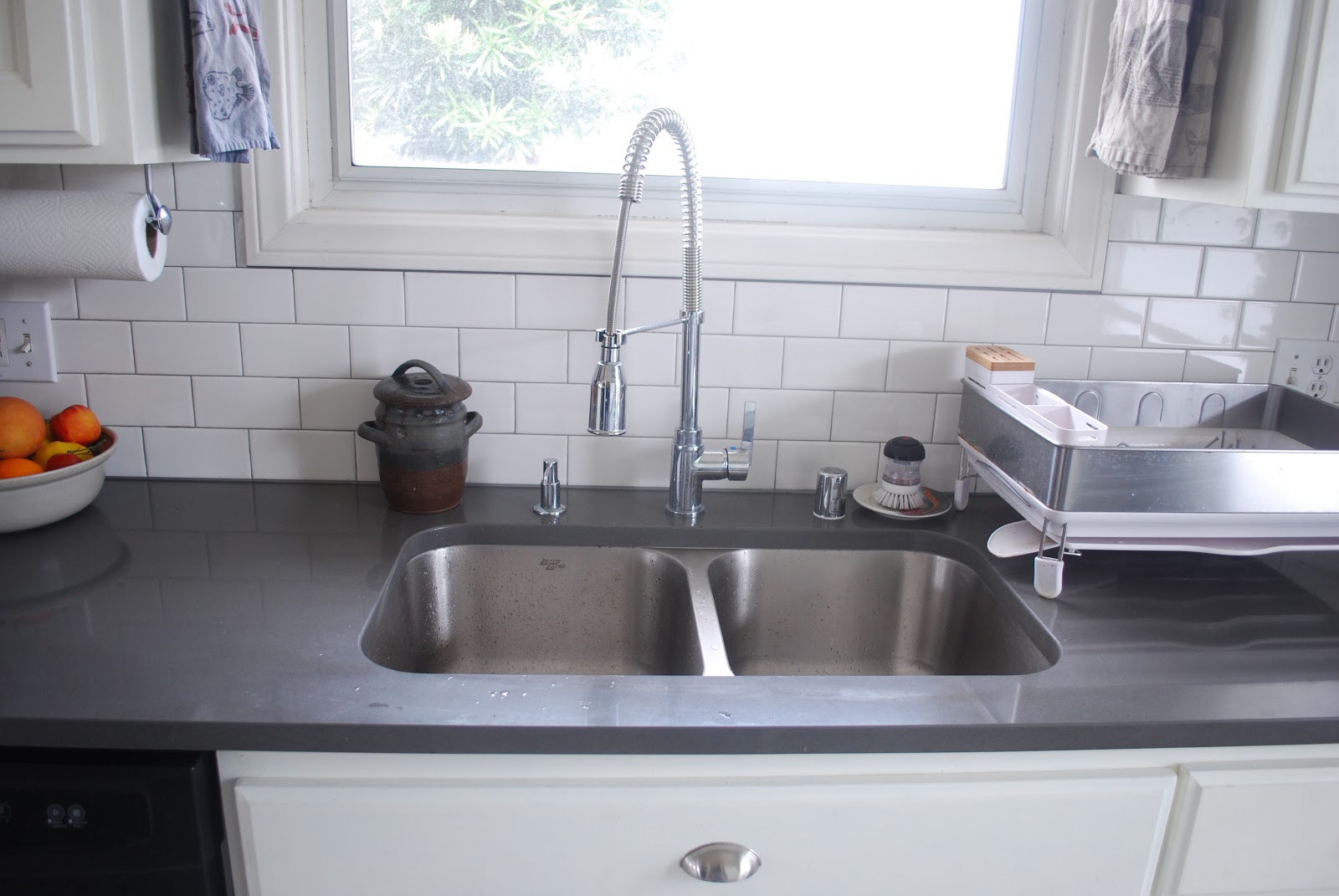 Professional kitchen cabinet painters Kitchen Subway Tile around Window