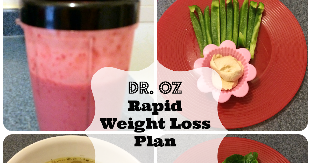 Dr. Oz Rapid Weight Loss Plan Part 2 One month and one week down