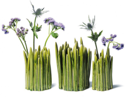 Grass vases Normann Copenhagen via Nat et nature