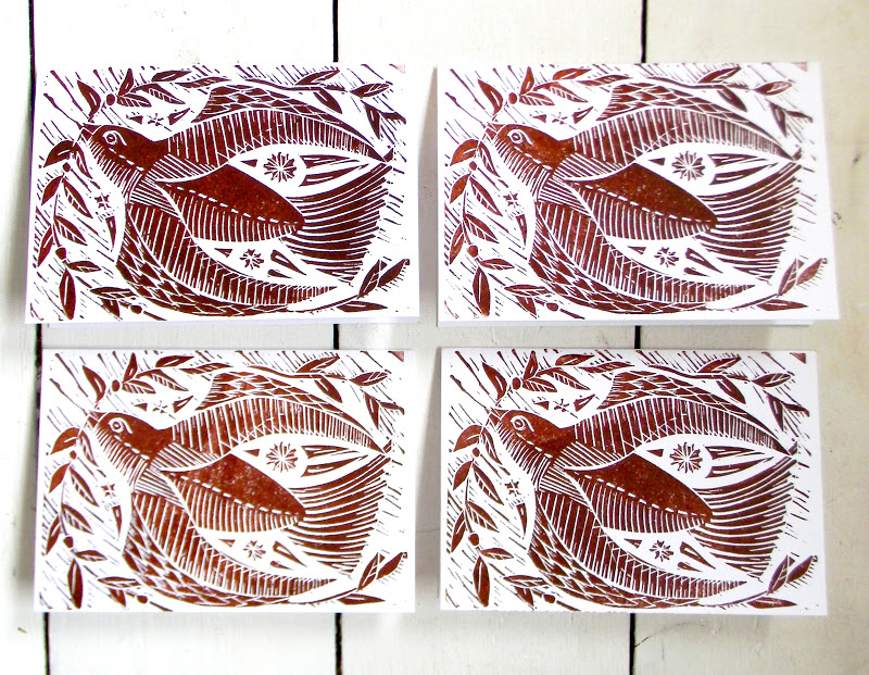 mangle prints christmas cards