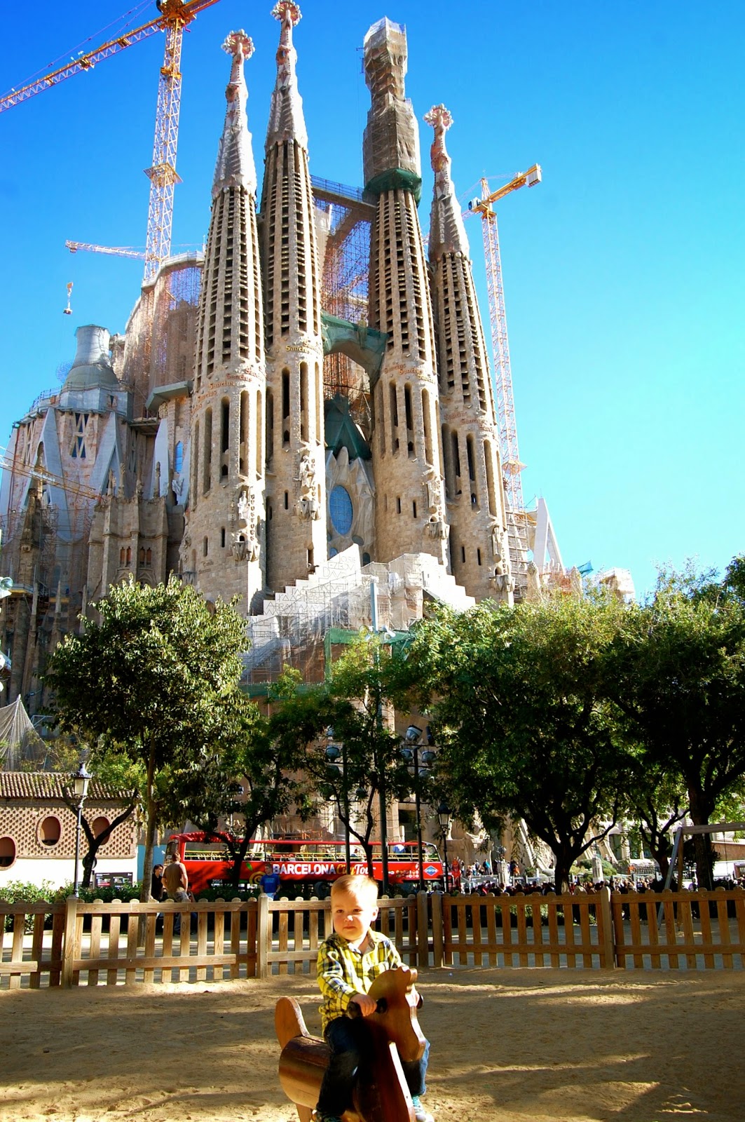 Another view of the Passion Facade on the Sagrada Família