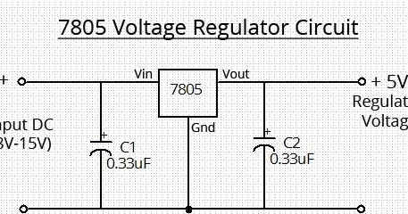 Simple 7805 Voltage Regulator Circuit | wiring radar