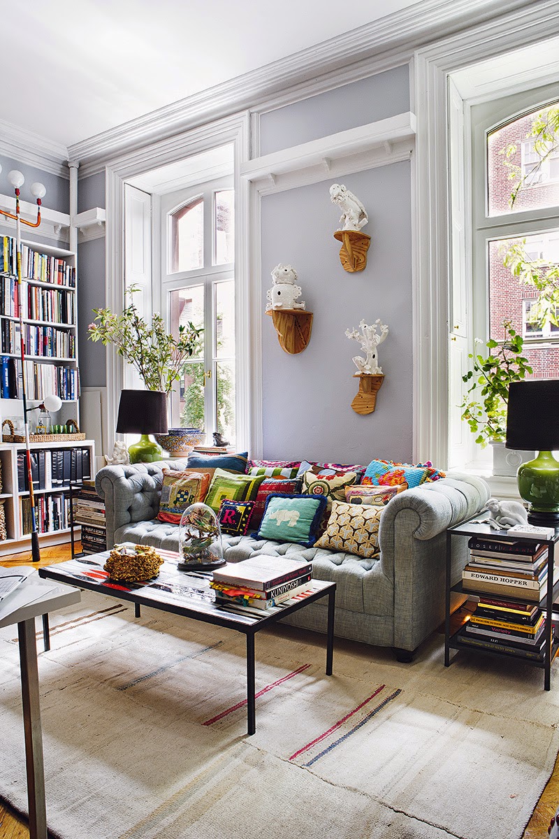 Bohemian apartment design: guest post mari with arcadian lighting ...