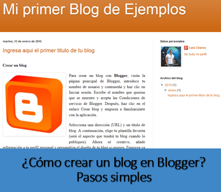 ¿Cómo crear un blog en Blogger? Pasos simples
