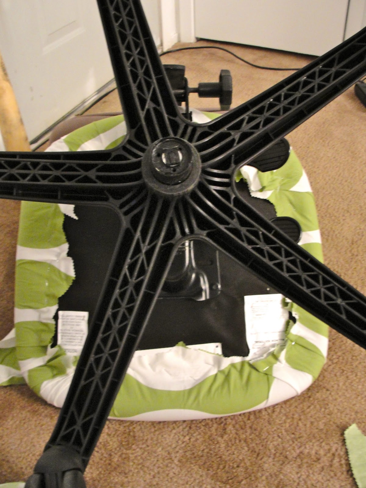 Love Endures All Things Ugly chair turned...less ugly