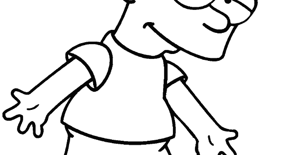 Dibujos para colorear: Bart Simpson para colorear Dibujos para colorear: Bart Simpson para colorear