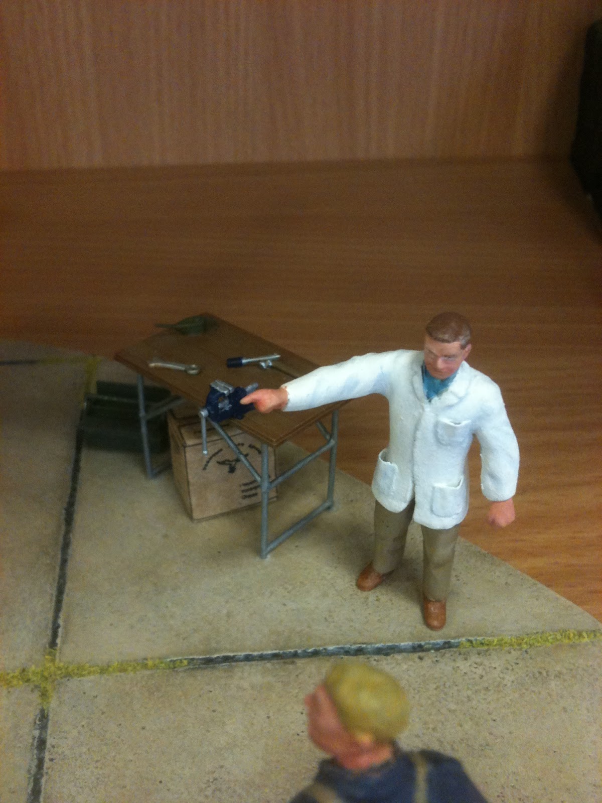 Scale Model Workbench V1 Rocket diorama