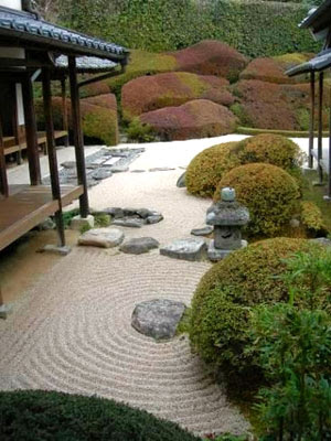 foto jardín templo zen japonés foto jardín templo zen japonés