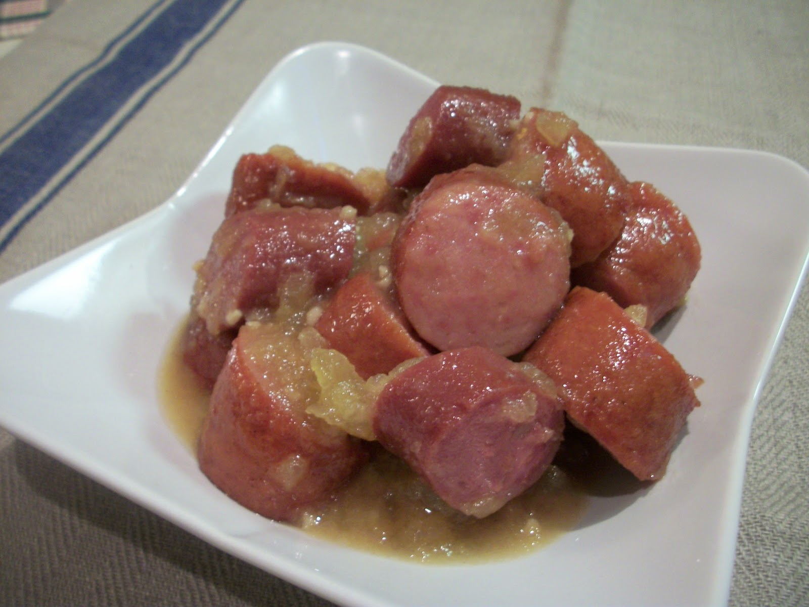 Cook with Sara Apple Kielbasa (Crock pot appetizer!)