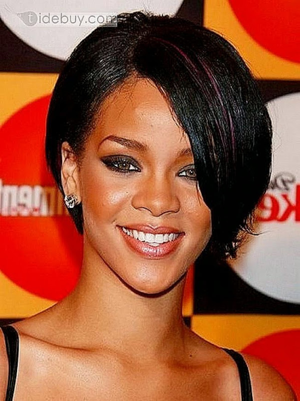 Rihanna Short Straight Hairstyle 2015 Rihanna Short Straight Hairstyle 2015