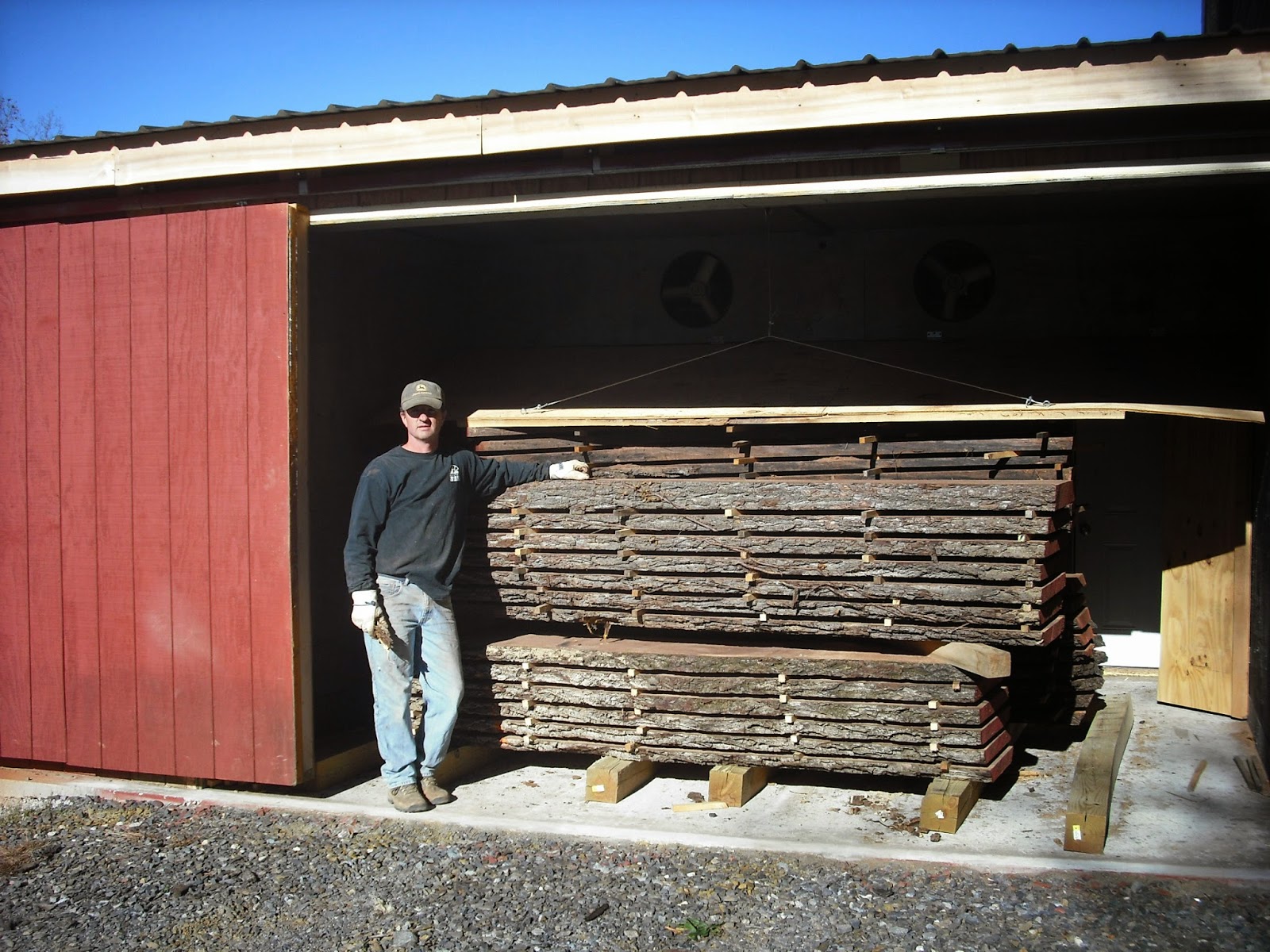 Floyd Virginia in the Blue Ridge Mountains Solar Kiln at St. Pierre