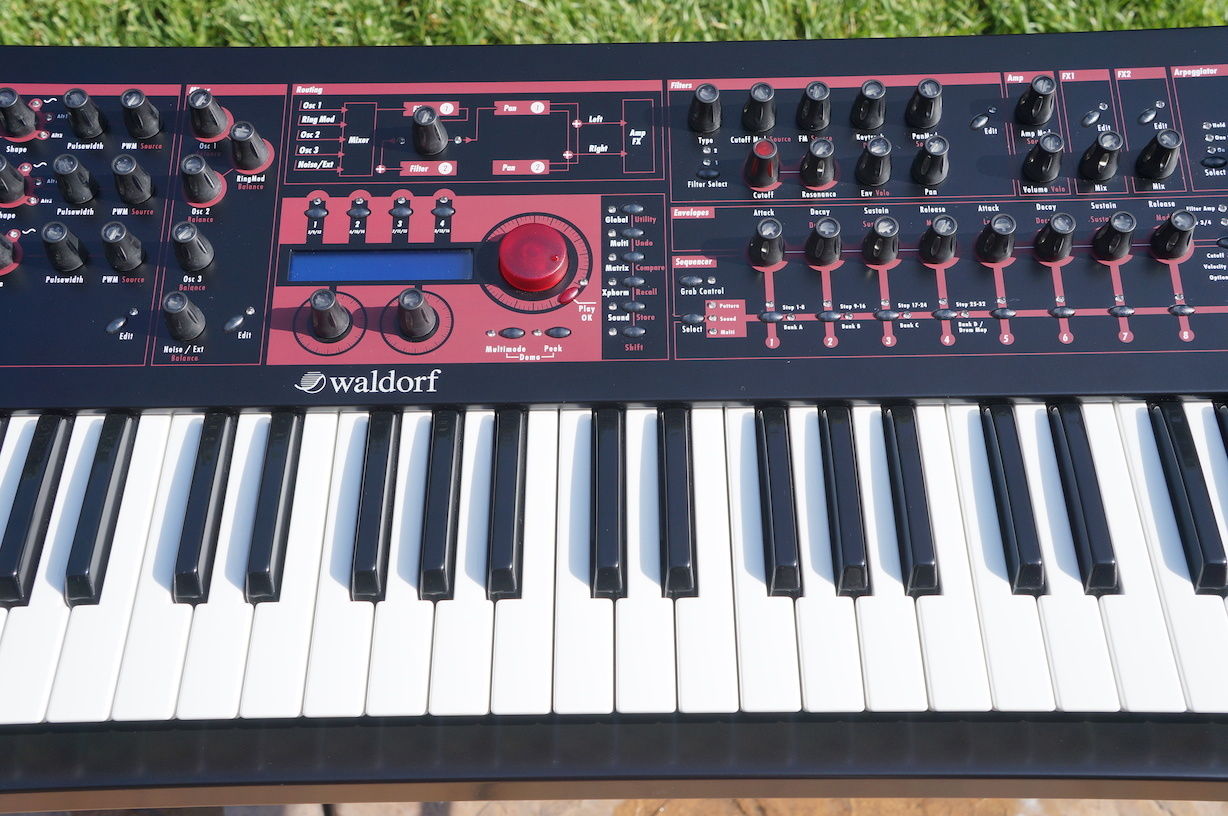MATRIXSYNTH Black Waldorf Q+ Phoenix Digital Analog Synthesizer SN 0001
