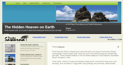 Pantai Sawarna Banten Pantai Sawarna Banten
