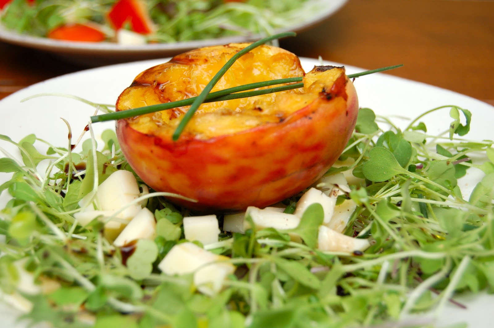 Kettler Cuisine: Grilled Peach and Arugula Salad