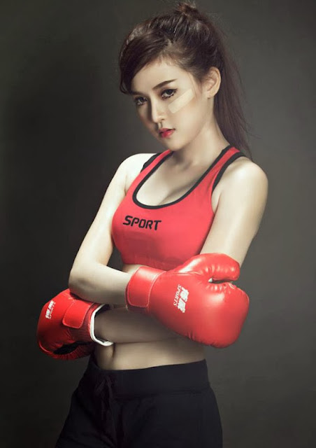 Hot girl Boxing Việt Nam - Hồng Phúc Sài Gòn, anh hot girl