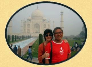 O'ong & Lia at the Taj Mahal, Agra, India