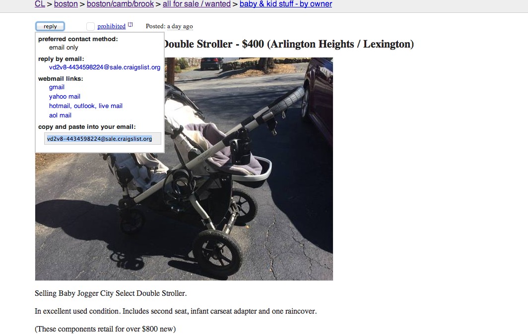 city select double stroller craigslist
