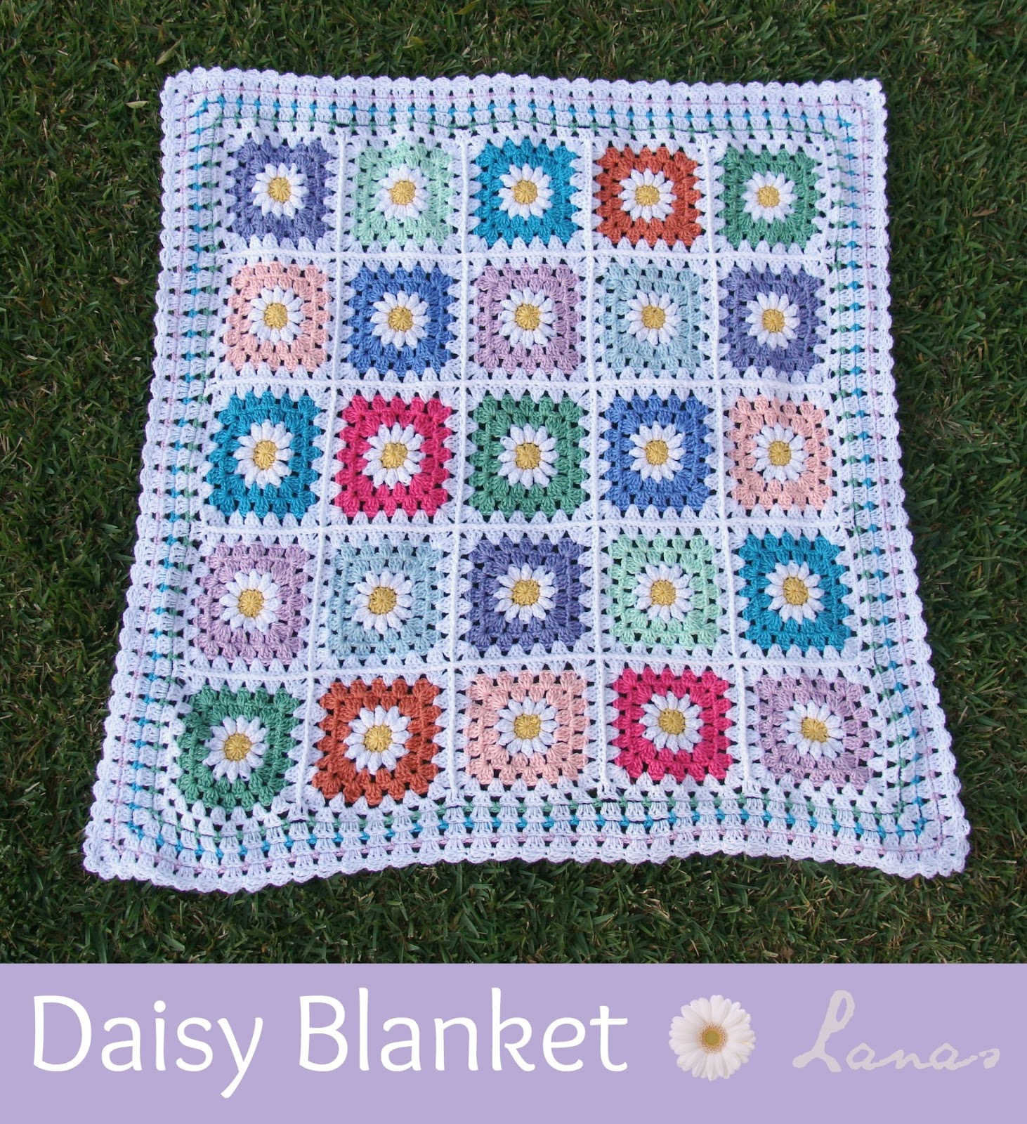Lanas de Ana Daisy Blanket