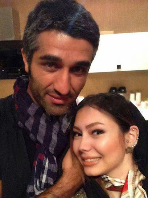 sikadarben A rare picture of Pejman Jamshidi with his wife