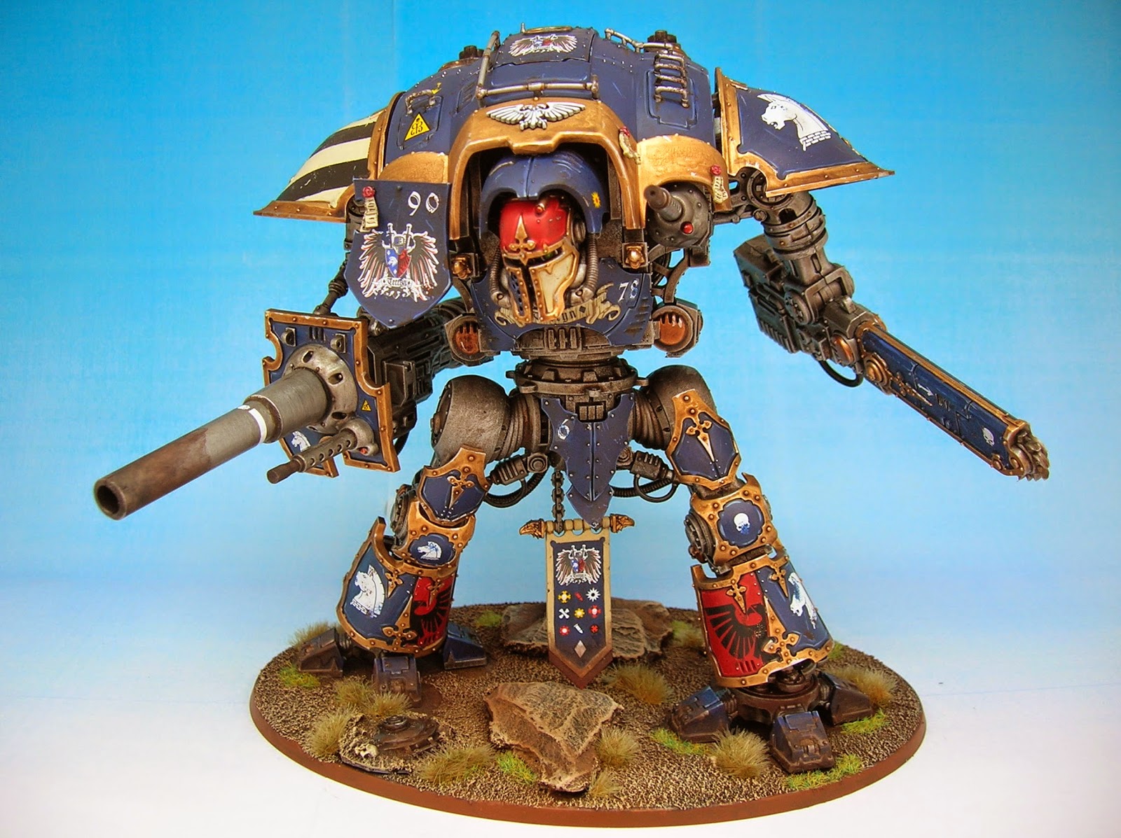 Finished Imperial Knight House Terryn Wargaming Hub