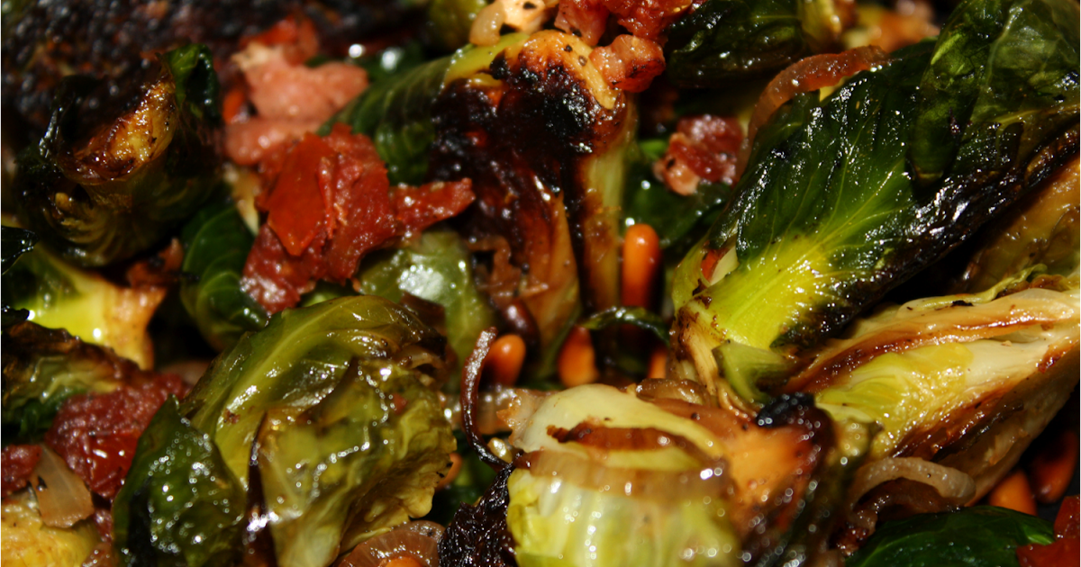 We Olive To Eat Aged Balsamic and Pancetta Brussel Sprouts