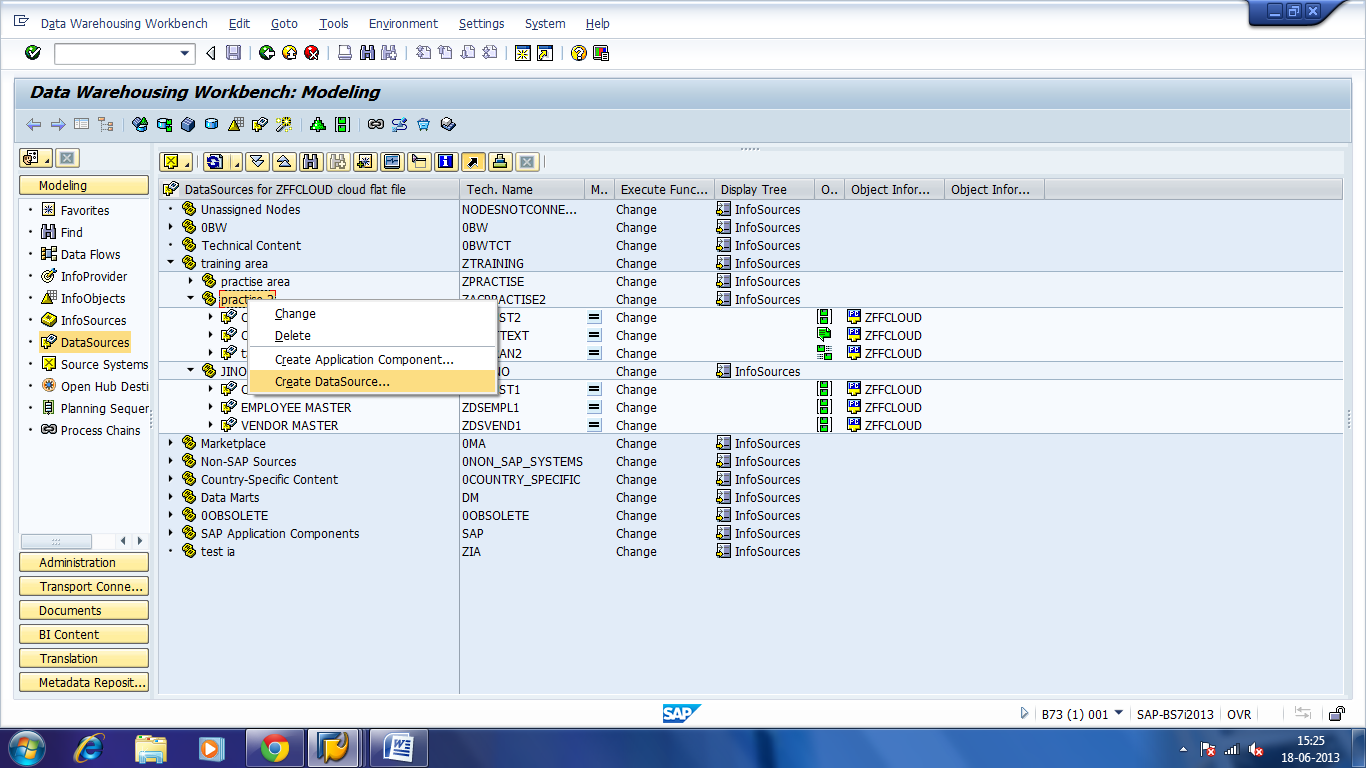 SAP BWBO Steps to load transaction data from flatfile to Dso