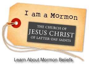 Picture of Mormon Church Logo on a Card