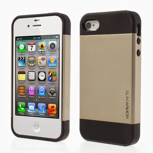 SGP Slim Armor TPU & PC Hybrid Case for iPhone 4 4S - Champagne Gold SGP Slim Armor TPU & PC Hybrid Case for iPhone 4 4S - Champagne Gold