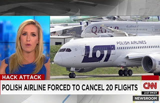 polish airlines hackeada