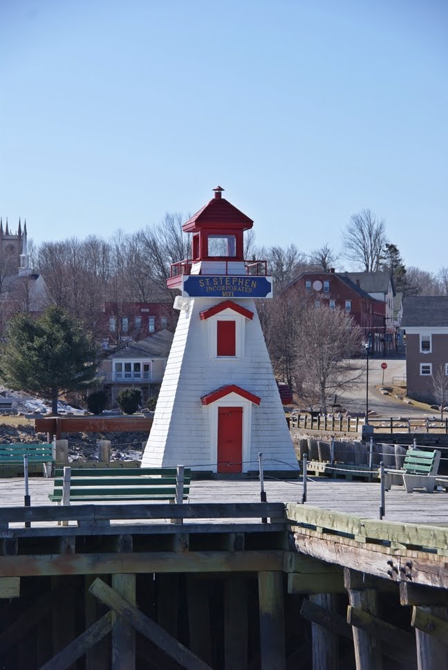 Neal's Lighthouse Blog St. Stephen Lighthouse (Faux), St. Stephen, New Brunswick