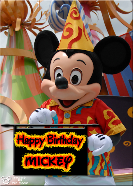 Happy Birthday Mickey Mouse Focused on the Magic