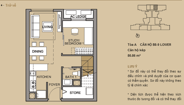 Căn hộ Duplex tầng 2 Căn hộ Duplex tầng 2