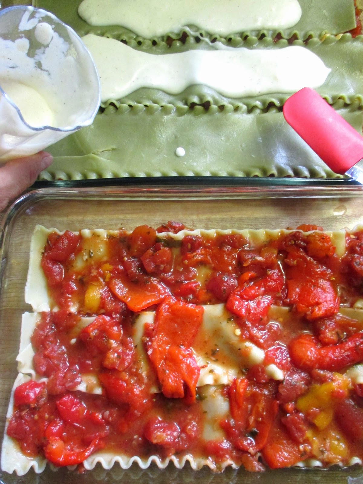 Just my Stuff Roasted Sweet Pepper Lasagna