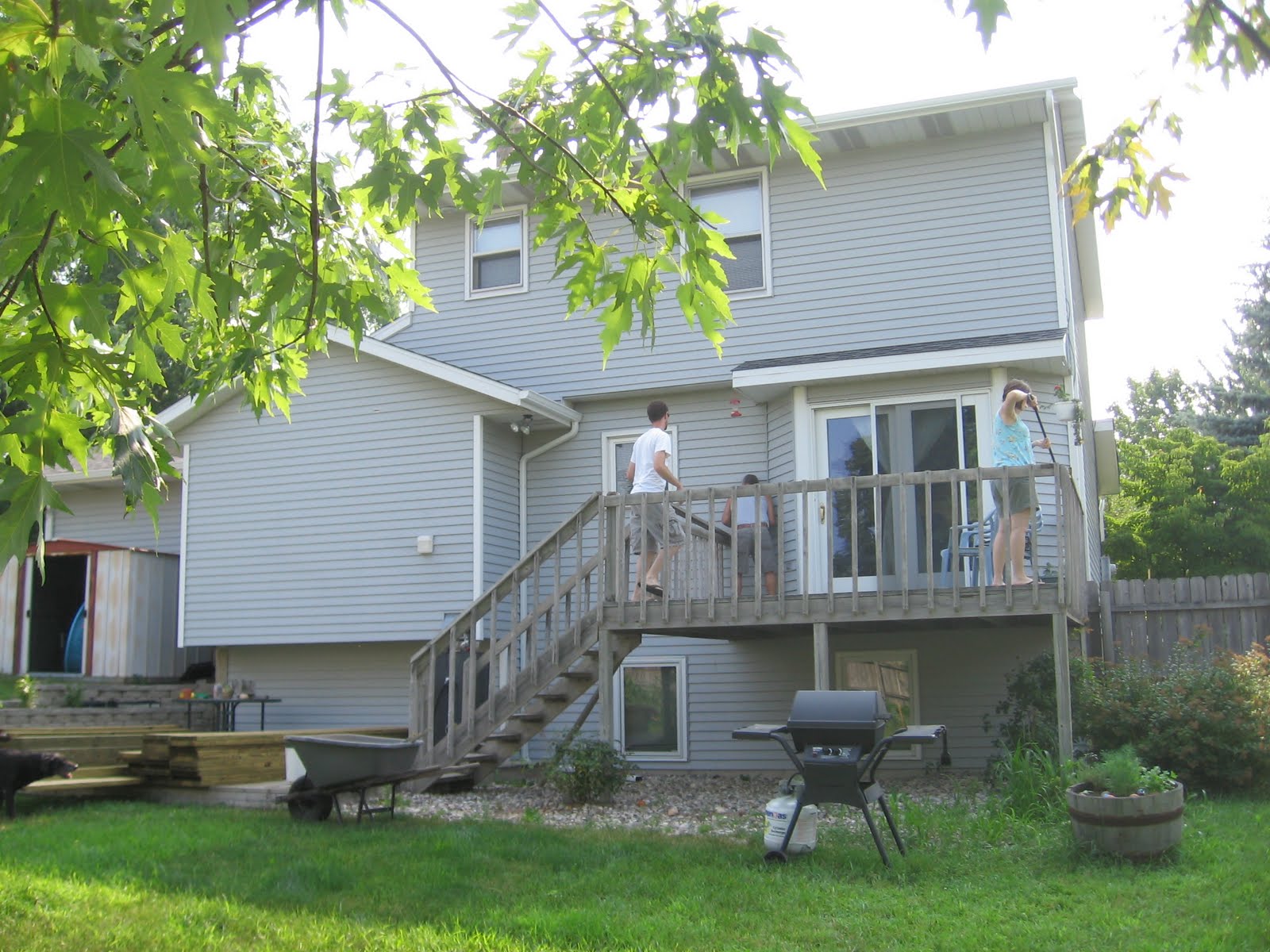 pen & paints Weathered gray wood deck make beautiful Frames!